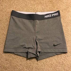 Gray Nike Pro Shorts!